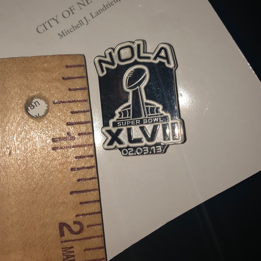 NFL SAINTS XLVII Super Bowl Card & Pin